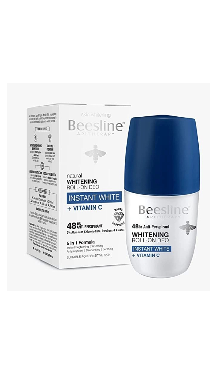 بيزلين - مزيل رائحة العرق الدوار للتبييض إنارة فورية - فيتامين سي 50مل
