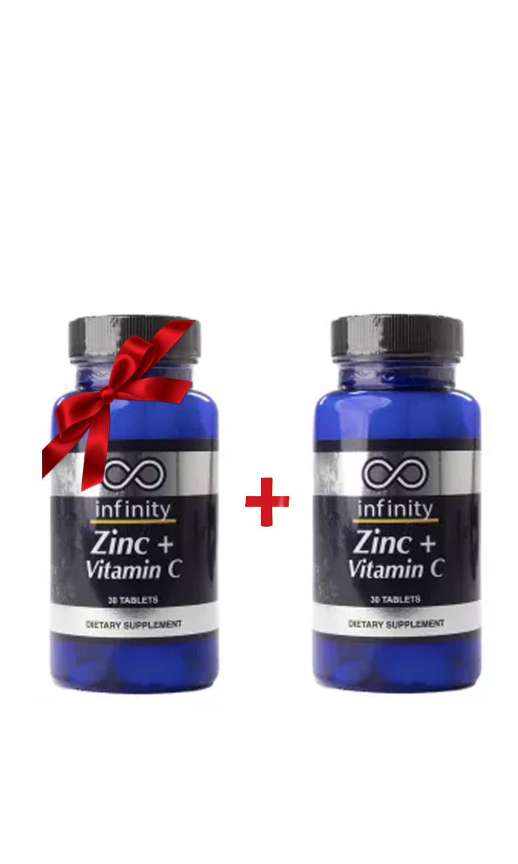 انفينيتي زنك + فيتامين سي 30 قرص (1+1 مجاناً)